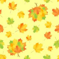 autumn leaf bouquet pattern