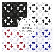 Set of 4 seamless patterns N4