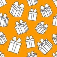 Seamless pattern with gift boxes N6