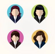 Business people Flat icons N14