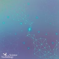 Geometric background molecule and communication for your design Vector illustration N2