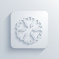 Vector modern snowflake light icon