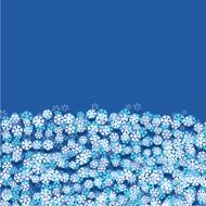 Vector modern snowflakes light background
