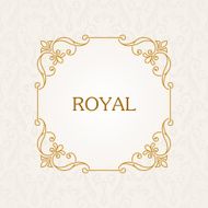 Calligraphic frame Vector vintage elegant text border N4