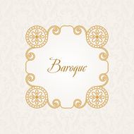 Calligraphic frame Vector vintage elegant text border N6