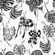 seamless pattern with butterflies N69