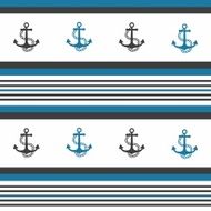 Hipster pattern background with anchor