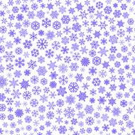 Seamless pattern of snowflakes blue on white N2