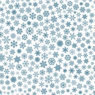 Seamless pattern of snowflakes blue on white N3