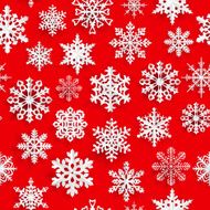 Christmas seamless pattern with paper snowflakes N2