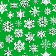 Christmas seamless pattern with paper snowflakes N5