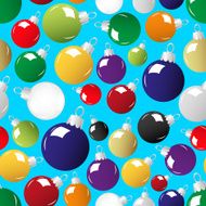 shiny color christmas decoration blue seamless pattern eps10
