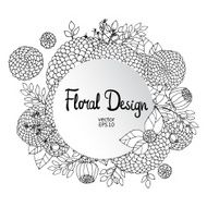 floral frame N94
