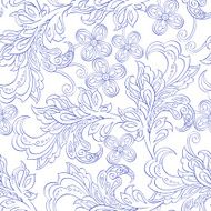 seamless pattern with folkloric flowers N2