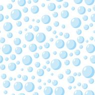 bubbles seamless pattern Vector background and water squirts