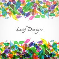 leaves design on white background