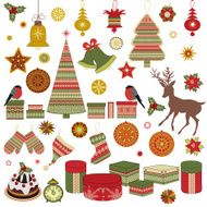 Christmas retro icons N3
