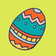Easter background with eggs