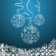 Illustration cute christmas composition