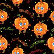 Pumpkins Happy halloween seamless patterns set N2