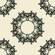 Stylized oriental lace seamless wallpaper