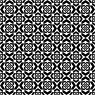 Black and white geometric seamless pattern abstract background N31