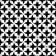 Black and white geometric seamless pattern abstract background N32