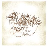 Garden elements sketch