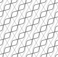Black and white geometric seamless pattern with line N2