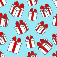 Seamless pattern with gift boxes N7