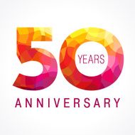 anniversary 50 red number