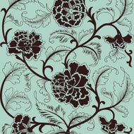 Chinese background with flowers N9