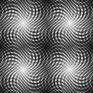Black and white seamless pattern wave line style N10