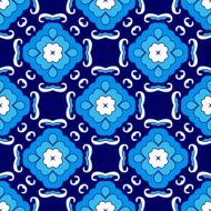 Abstract seamless ornamental vector pattern for fabric