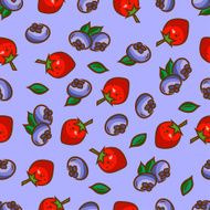 Berries seamless pattern N5