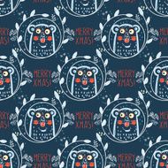 Christmas pattern with polar bears N2