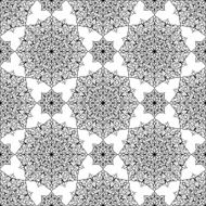 Vector pattern with mandalas
