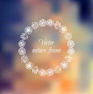 Floral wreath from beautiful flowers N2