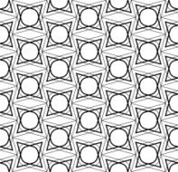 Black and white geometric seamless pattern abstract background N34