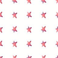 starfish watercolor seamless ornament pattern illustration N2