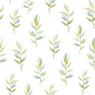 Watercolor flower seamless pattern N2