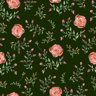 flowers watercolor pattern N7