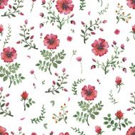 flowers watercolor pattern N8
