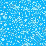 Seamless pattern with gift boxes N8