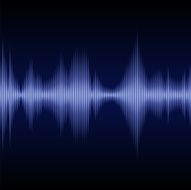 Blue Sound Wave Music Equalizer Vector