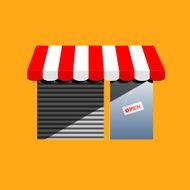 Corner shop cartoon drawing N2