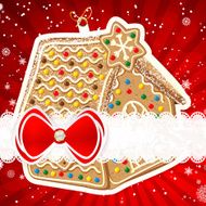 Christmas background with christmas decor elements N3