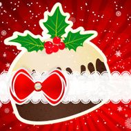 Christmas background with christmas decor elements N6