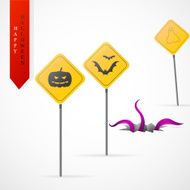 Haloween greeting card cartoon design N5