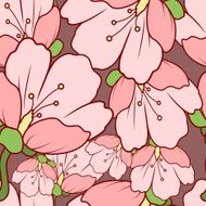 Seamless floral pattern vector illustration N7